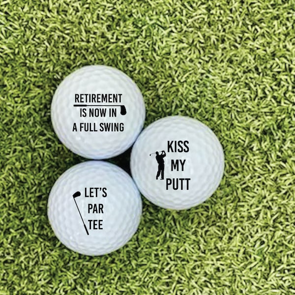 Retirement Golf Balls | retirement Gifts | Custom Golf Balls | Gifts for Him | Retirement Gifts For Him | Golf Gifts |