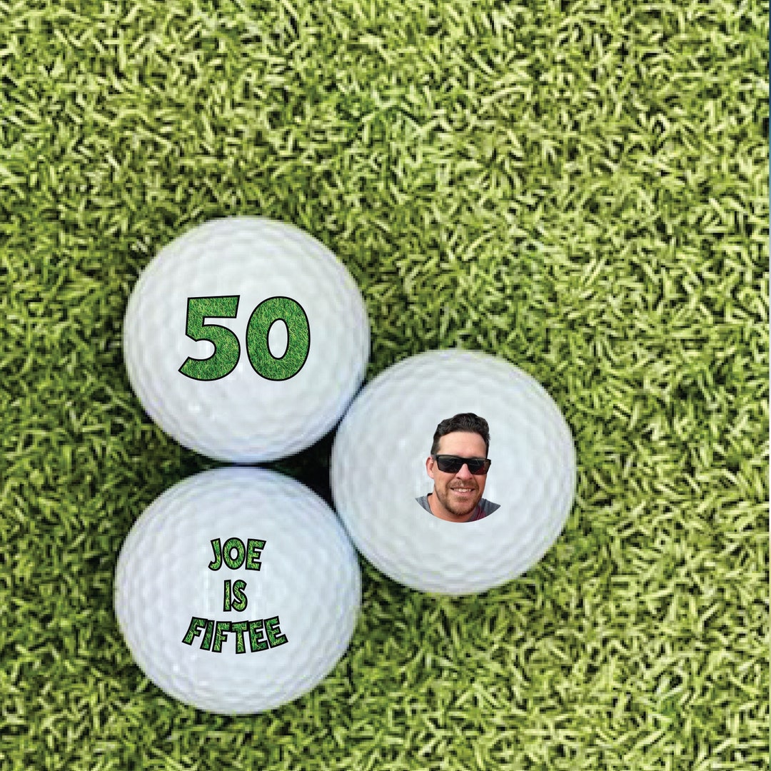50th Birthday Gift Custom Golf Balls Personalized Gift for Dad Gift for