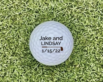 Wedding Favors | Custom Golf Balls | Personalized Gifts | Wedding Gifts | Gift for Husband | Anniversary Gifts | Golf Gift | Groomsmen Gifts