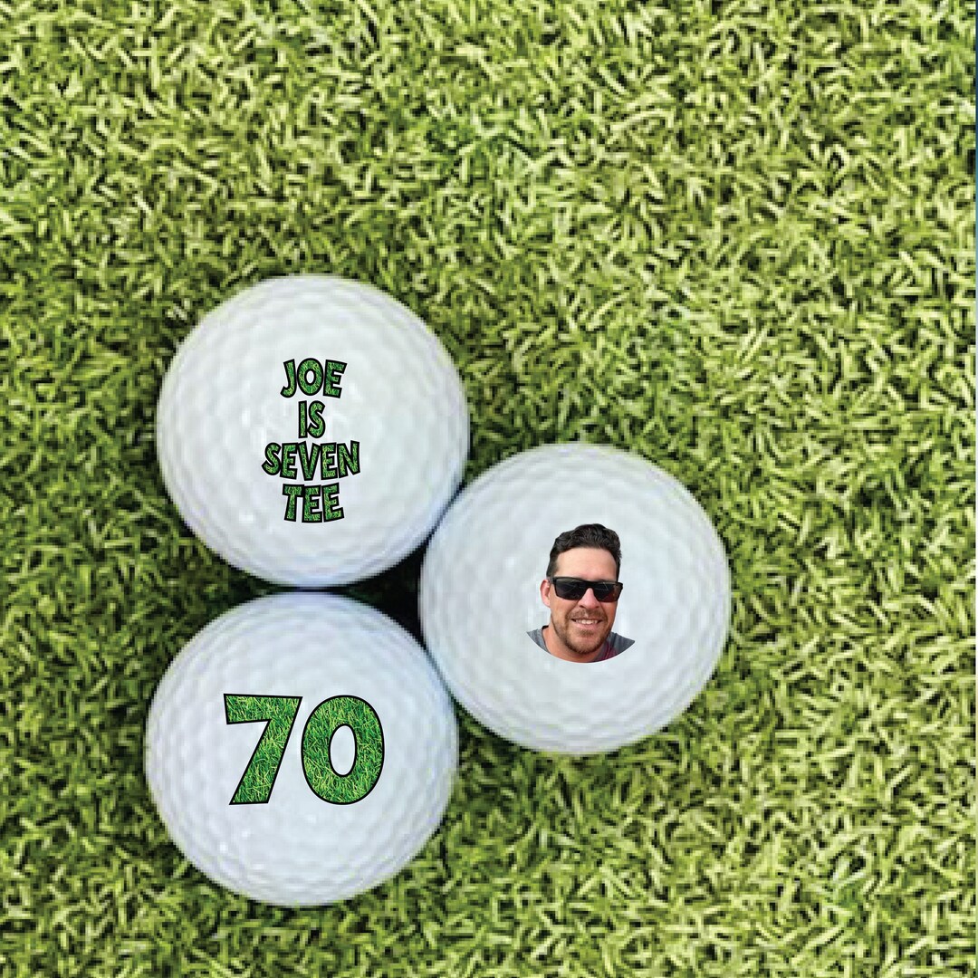 70th Birthday Gift Custom Golf Balls Personalized Gift for Dad Gift for
