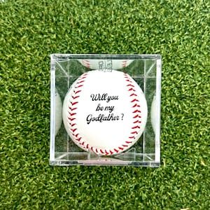 Godfather Proposal | Will you Be My Godfather | Baseball Gifts | Coach Gift | Fathers Day Gifts | Baseball Gifts | Custom Photo Baseball
