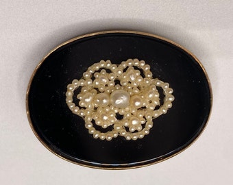 アンティークオリジナル、1900年代頃、14Kゴールド、天然真珠と