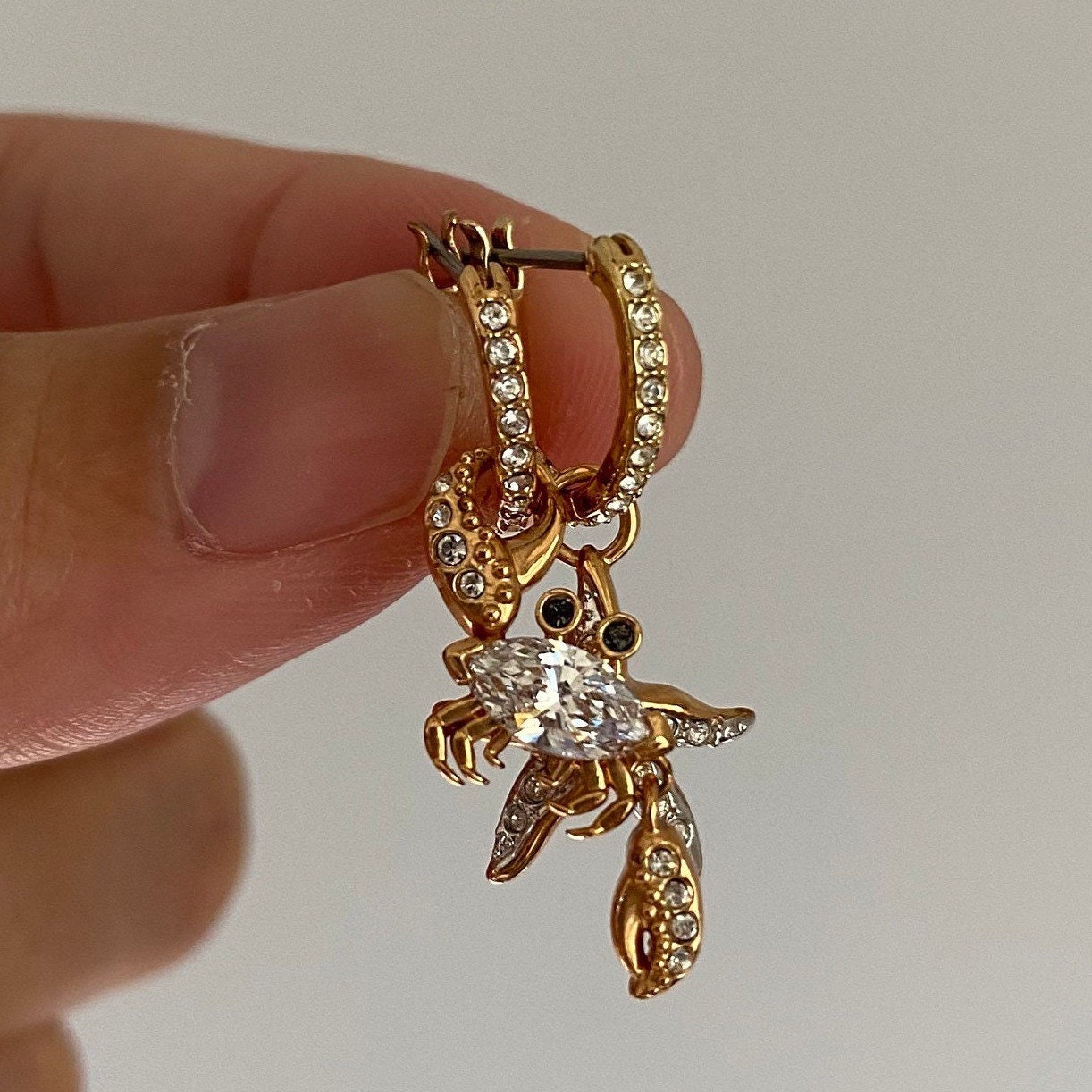 Swarovski crab earrings deals