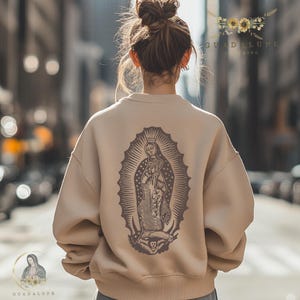 Our Lady of Guadalupe Catholic Feast Crewneck Sweatshirt, Virgin Mary Celebration Pullover, Church Clothes, Religious Sweatshirt, Christian