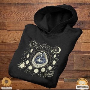 Guadalupe Hoodie, Virgen de Guadalupe Sweatshirt Hoodie, Our Lady of Guadalupe Celestial  Moon And Sun Catholic Clothing, Religious Holiday