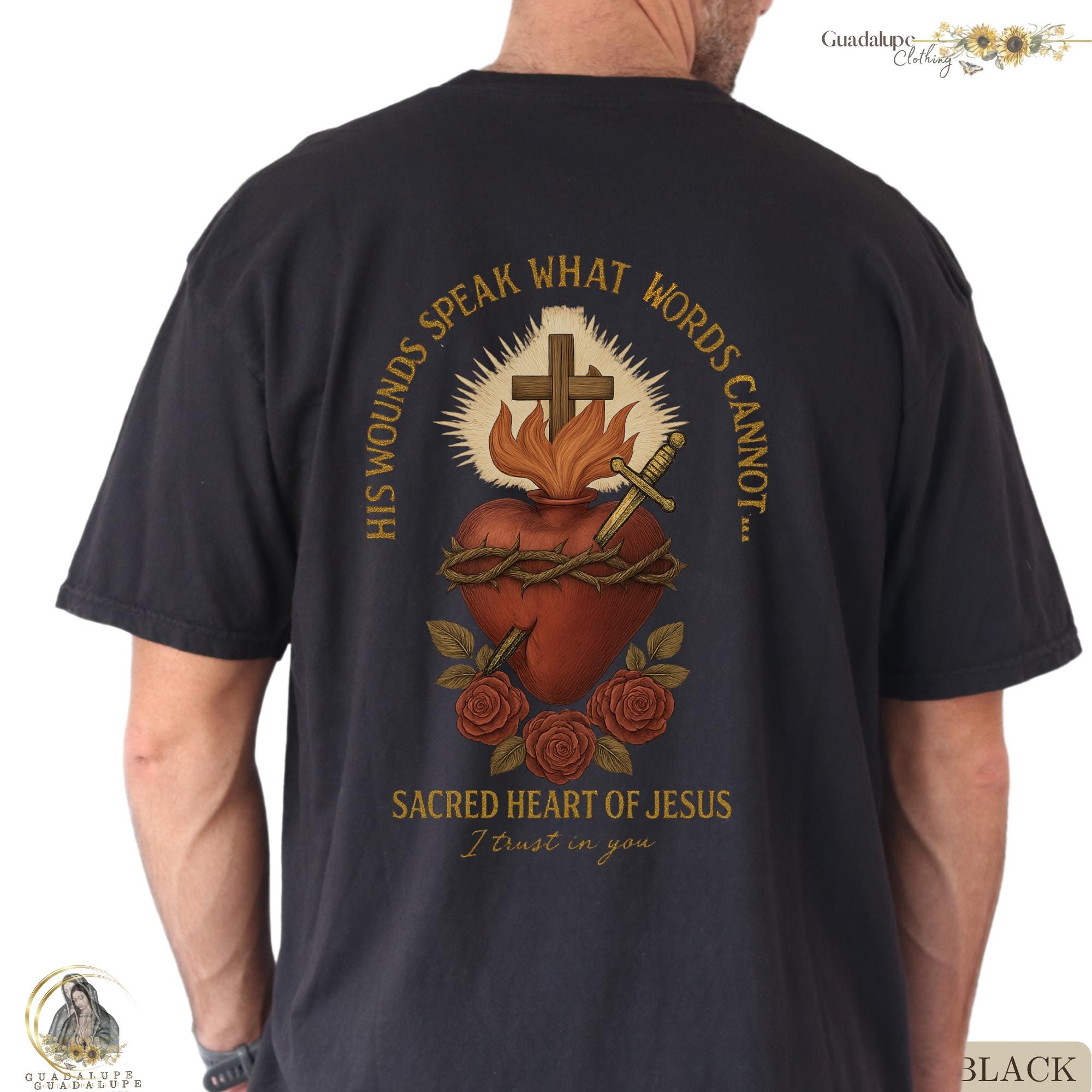 Sacred Heart of Jesus T-shirt: Catholic Christian Gift - Etsy