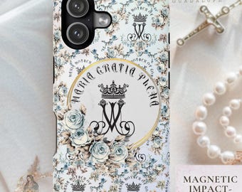 Miraculous Medal Phone Tough Case für iPhone 17 Pro |  Magnetische stoßfeste Jungfrau Maria Hülle