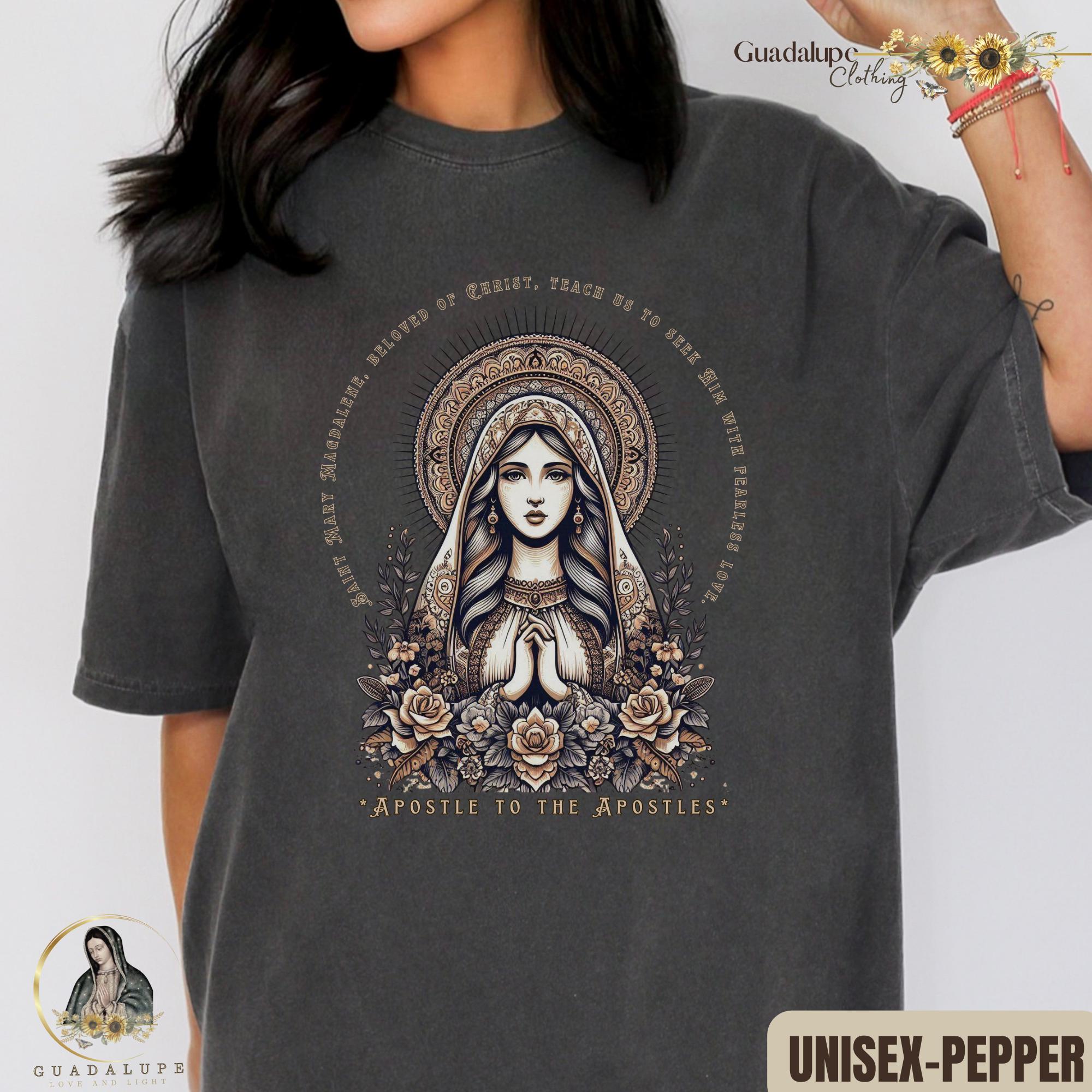 Mary Magdalene Catholic Comfort Colors T-shirt, Vintage Religious Apparel, The Apostle to the Apostles Christian Gift for Her,