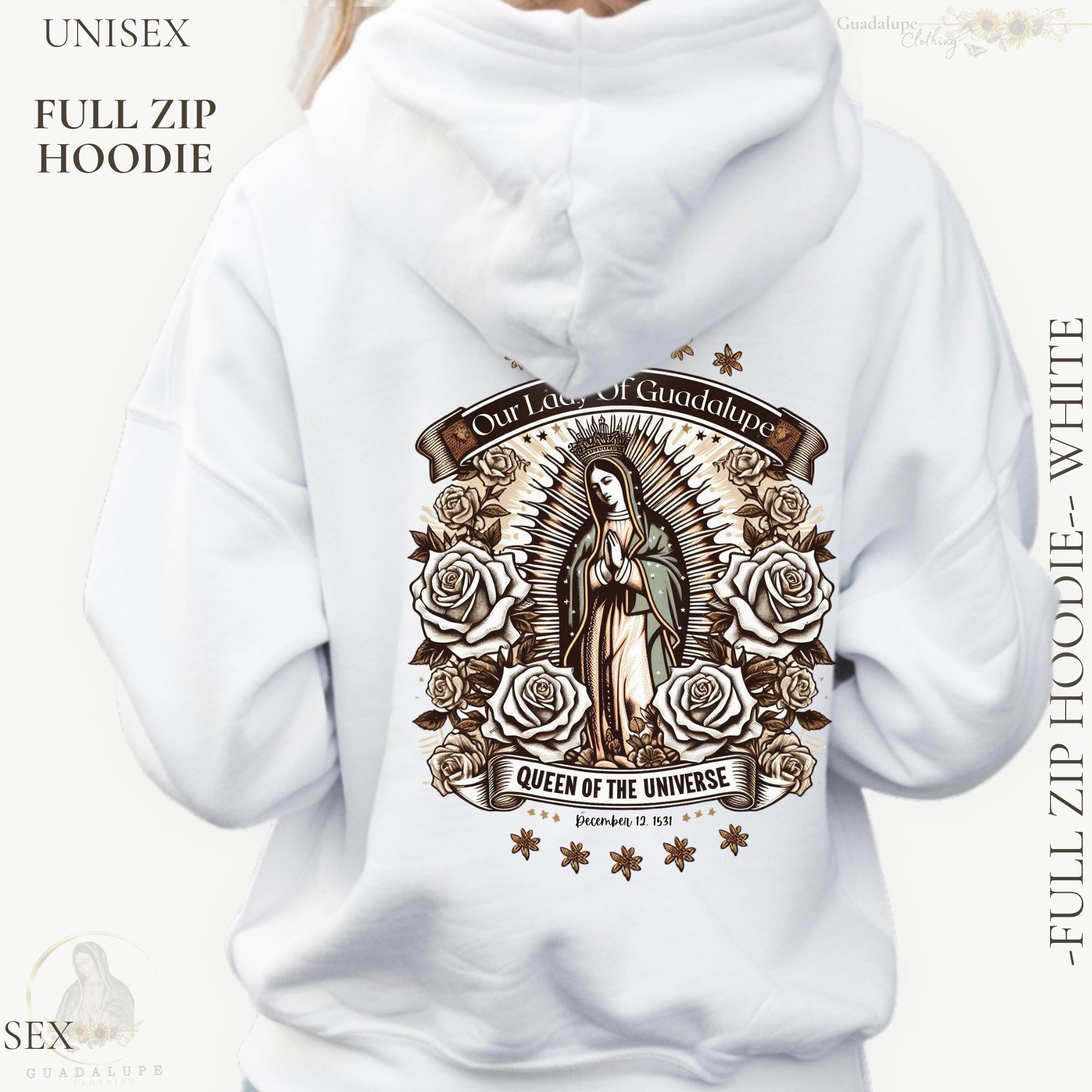 トップス the virgins heart bijou ziphoodie Virgin Mary Zip Hoodie - Etsy