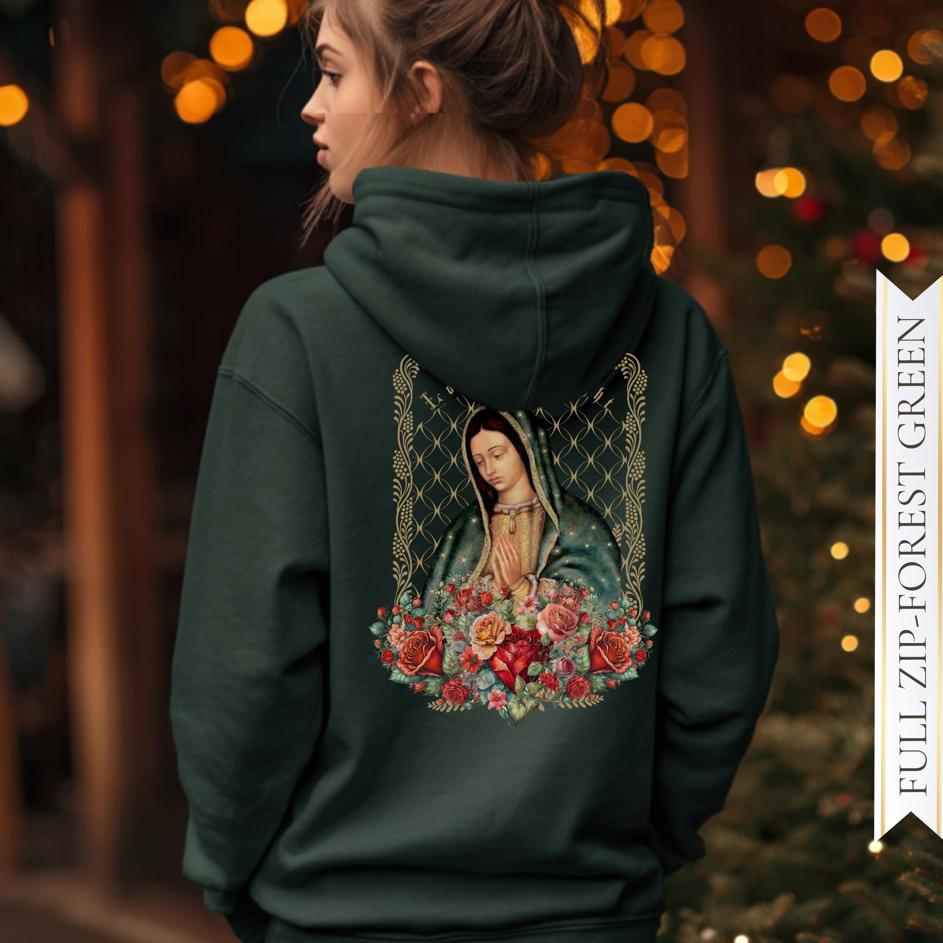 Catholic Mom Gifts, Our Lady of Guadalupe Full Zip Hoodie