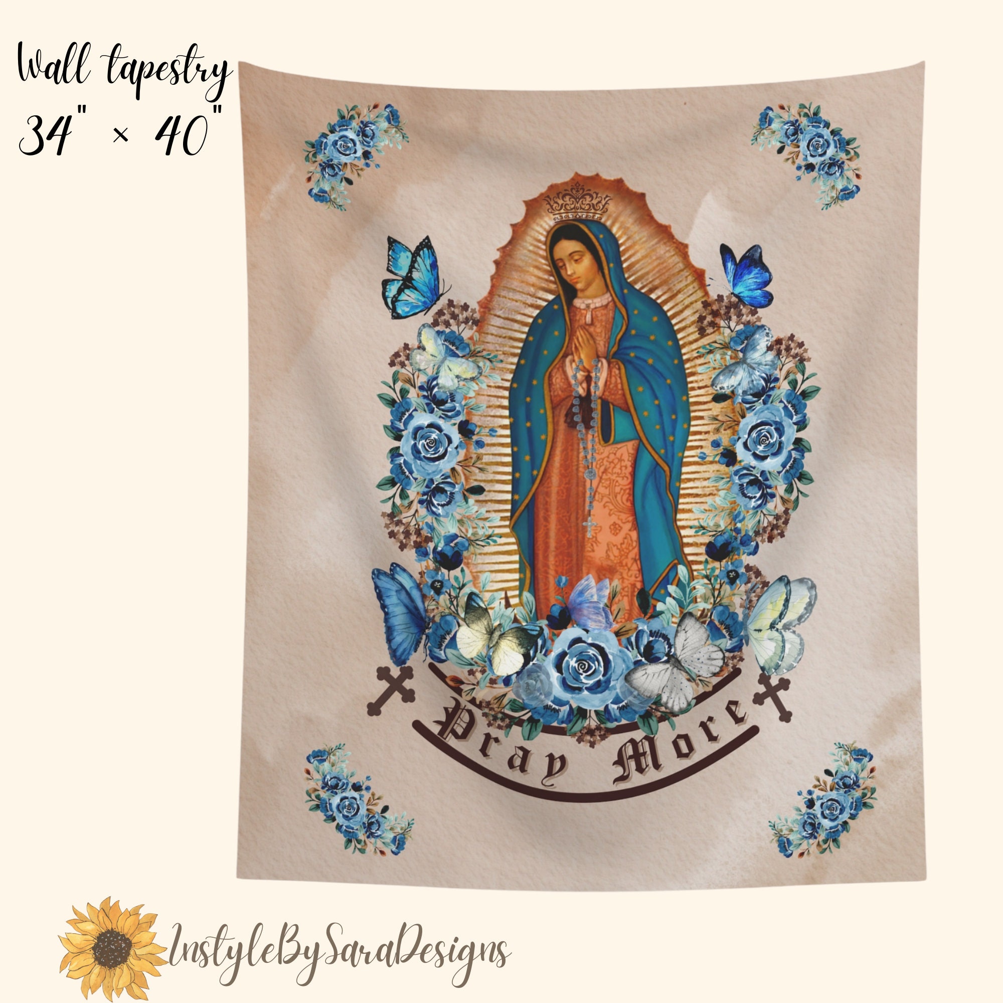 Guadalupe Tapestry - Etsy Guadalupe Tapestry - Etsy