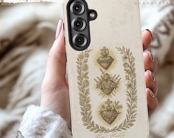 Holy Family Three Hearts Phone Case | Catholic Gift