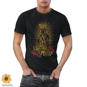 Camiseta retro de Nuestra Señora de Guadalupe, camiseta de la Reina de México, camiseta de la Virgen María, regalos de amor de Ave María, regalos católicos, regalos para él