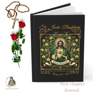Saint Jude Journal Neues Kapitel Katholische Geschenke, Patron der verlorenen Fälle, Andachtsbuch, vom Glauben inspirierte, religiöse Weihnachtsgeschenkidee