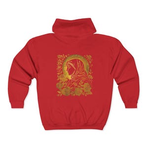 Virgin Mary Zip Up Hoodie, Catholic Faith Apparel image 18