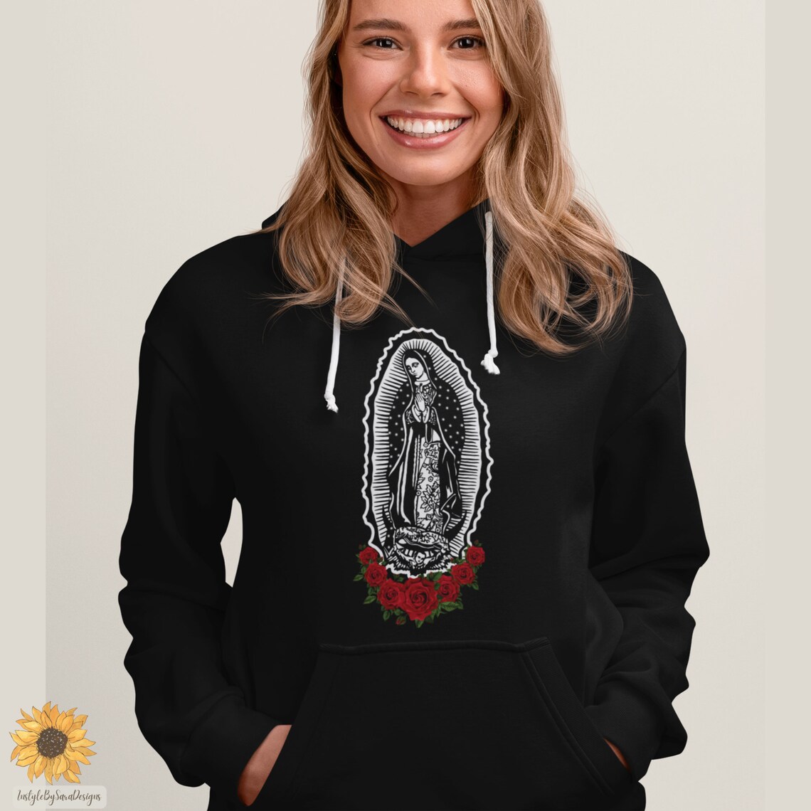 Guadalupe Hoodie Virgen De Guadalupe Sweatshirt Hoodie - Etsy