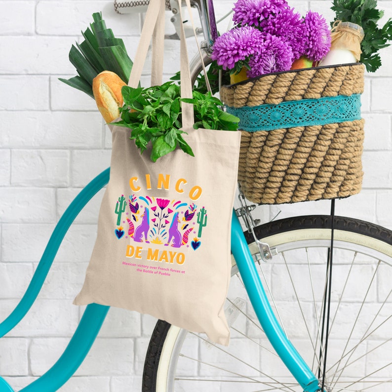 Cinco De Mayo Canvas Tote Bag/ Mexican Pride Gift/ethnic Etsy