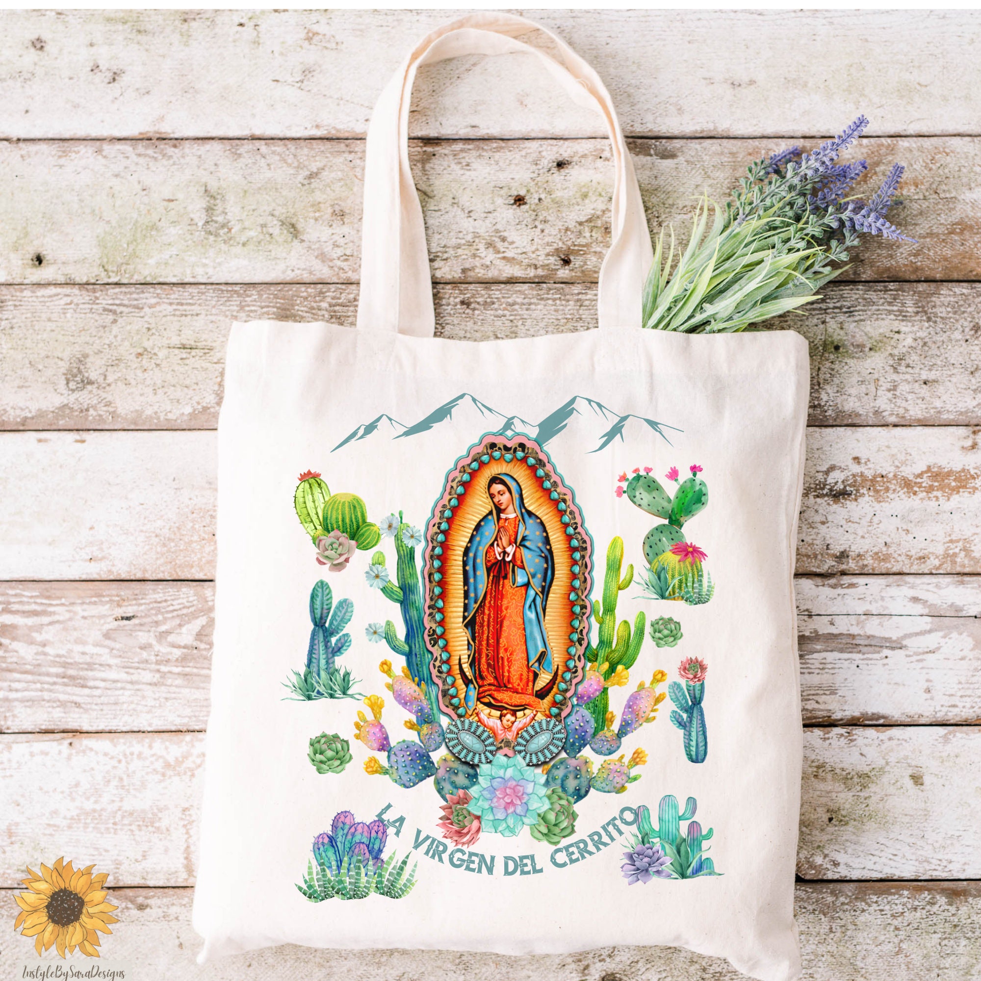 Our Lady of Guadalupe Canvas Tote Bag Aesthetic Virgen De - Etsy