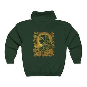 Virgin Mary Zip Up Hoodie, Catholic Faith Apparel image 13