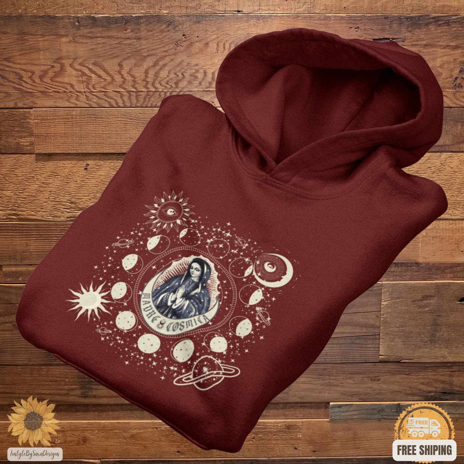 Guadalupe Hoodie Virgen De Guadalupe Sweatshirt Hoodie Our - Etsy