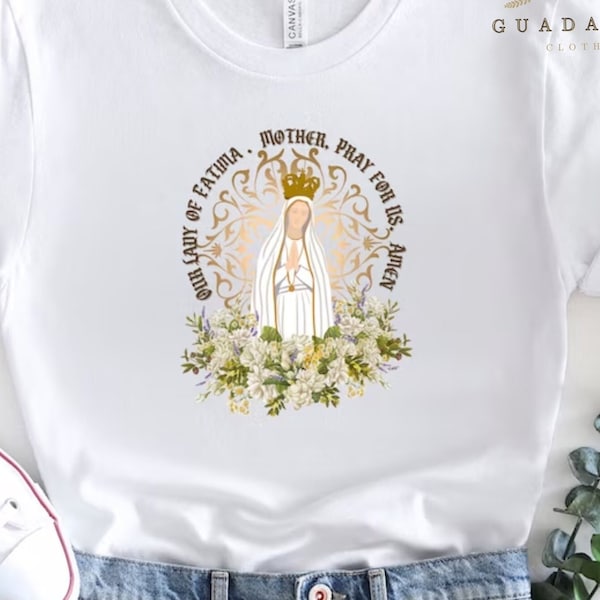 Our Lady Of Fatima T shirt, Virgen de Fatima T Shirt, Easter Sunday Shirt, Egg Hunt Tee shirt, Religious Easter Gift