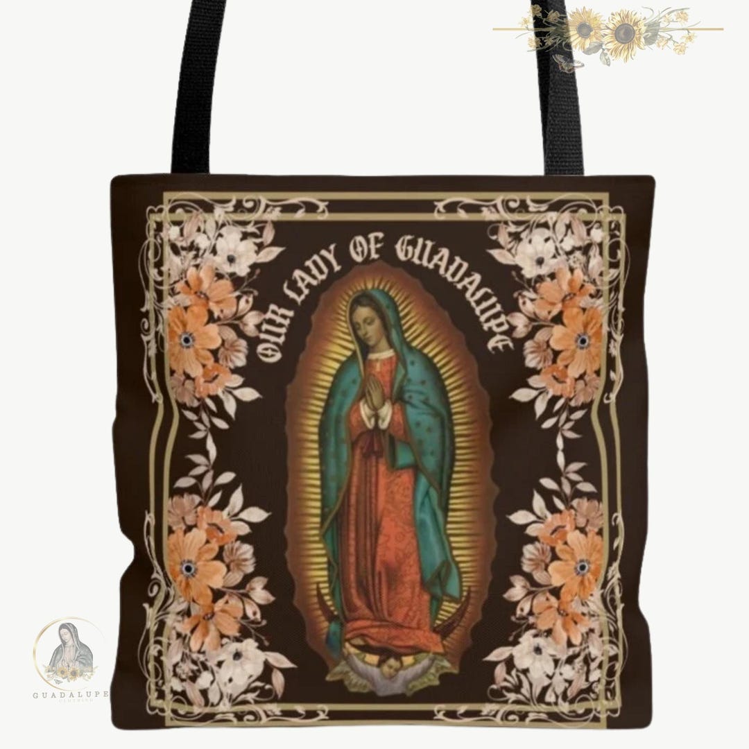 Our Lady of Guadalupe Tote Bag, Catholic Marian Devotional Gift - Etsy
