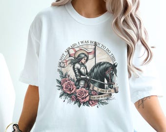 Saint Joan of Arc T-shirt: Vintage Boho Catholic Christian Tee