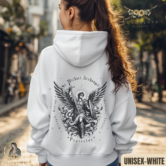 St Michael Archangel Hoodie: Catholic Christian Faith Gift - Etsy