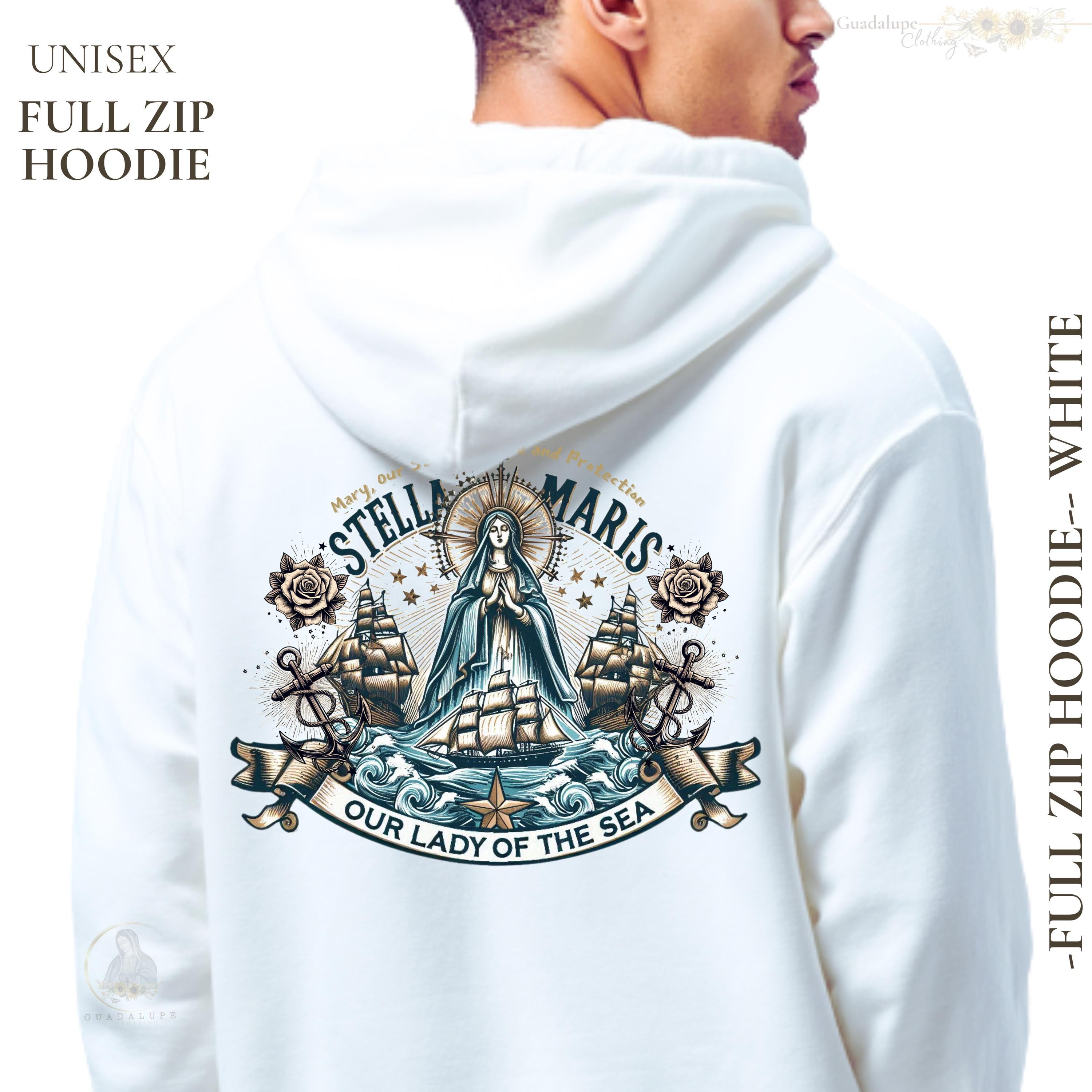 Virgin Mary Zip Hoodie - Etsy