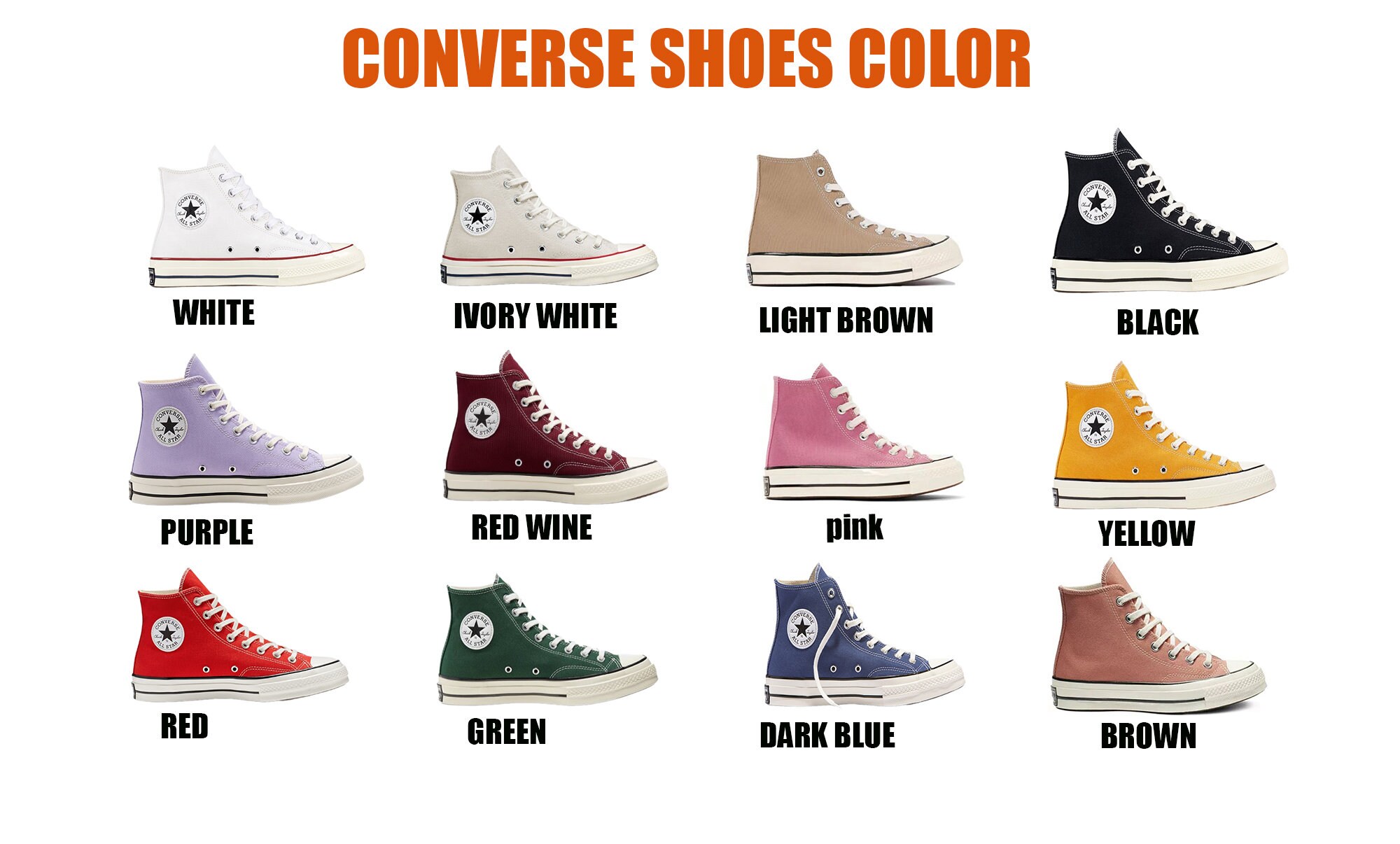 Converse 2025 color chart