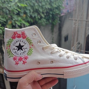 Converse Chuck Taylor 70 Converse bloemen borduurwerk op | Etsy