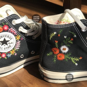 Custom Floral Embroidered Converse Chuck Taylor 70