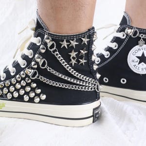 Studded High Top Converse: Custom Spike Sneakers