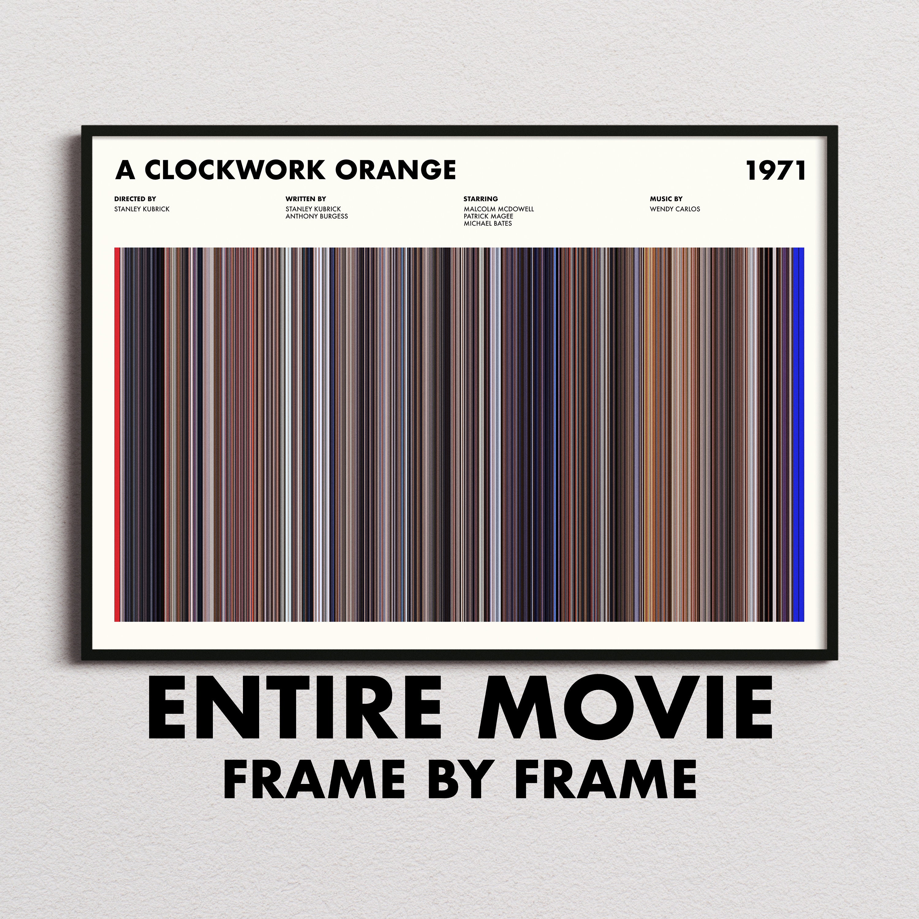 CLOCKWORK ORANGE, Stanley Kubrick, X Rated Ratings Box Original Movie  Theater Poster - Original Vintage Movie Posters