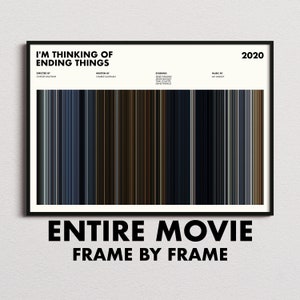 Im Thinking Of Ending Things Movie Barcode Print, Im Thinking Of Ending Things Print, Im Thinking Of Ending Things Poster