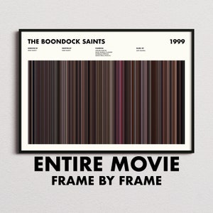 The Boondock Saints Movie Barcode Print, The Boondock Saints Print, The Boondock Saints Poster, The Boondock Saints Wall Art