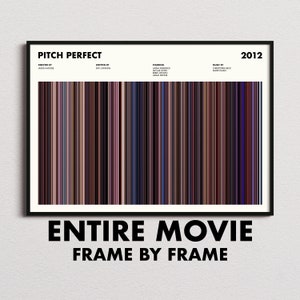 Pitch Perfect Movie Barcode Print, Pitch Perfect Print, Pitch Perfect Poster, Pitch Perfect Wall Art, Movie Buff Gift