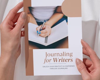 Journaling voor beginnende schrijvers pdf | Dagboek lezen en dagboek creatief schrijven | Begeleide prompts voor creativiteit | Digitale download