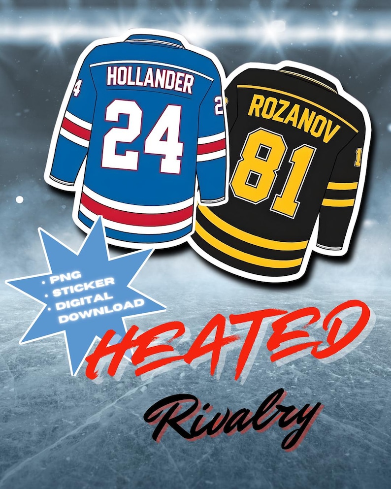 Heated Rivalry Hockey Jersey PNG | Digital Download | Ilya Rozanov ...