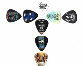 Christian Guitar picks | Jesus Christ Guitar Picks (10 in a pack)