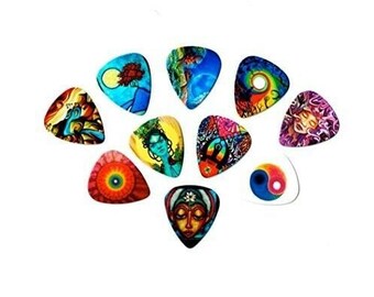 Premium Guitar Picks (Meditation Package) (10 medium picks in a packet)