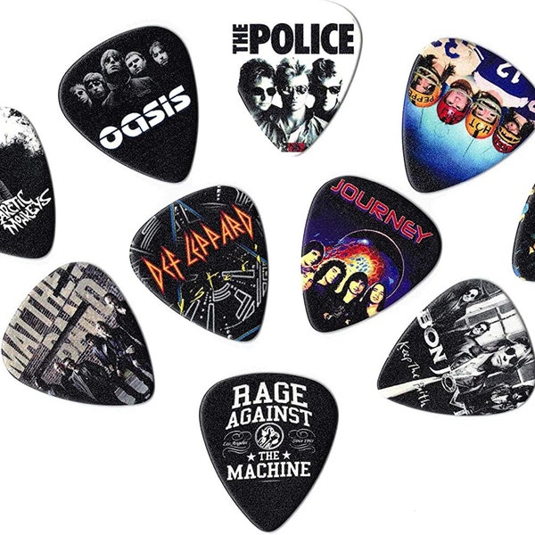 Musikband Gitarre Picks ROCK Band 10 Stk. Pack