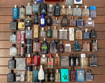 Mens Fragrance Mystery-box Samples x3 Three 5mL Fragrance Sample Mystery Bundle Mens Gift / Travel Atomiser Spray Bottle