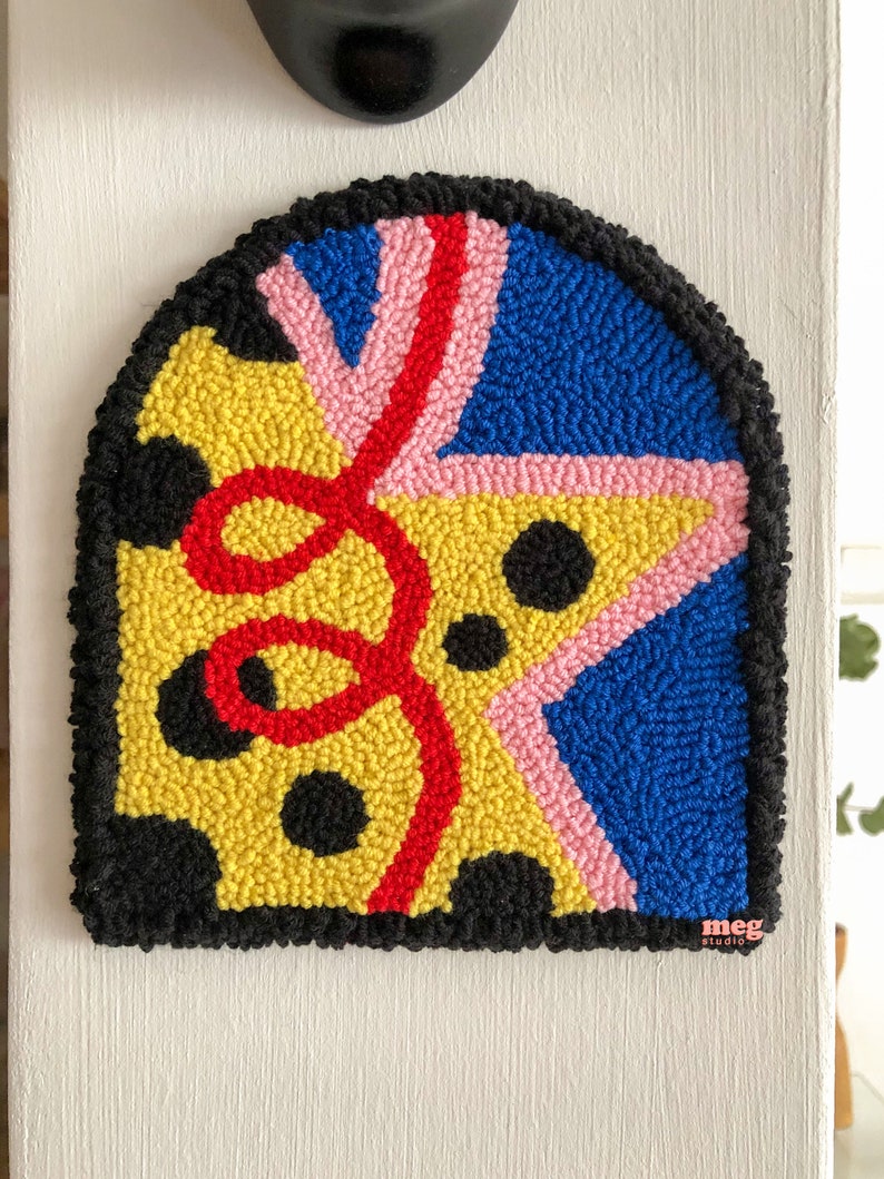 Punch Needle Wall Decor Punch Needle Wall Hanging Tufted Etsy