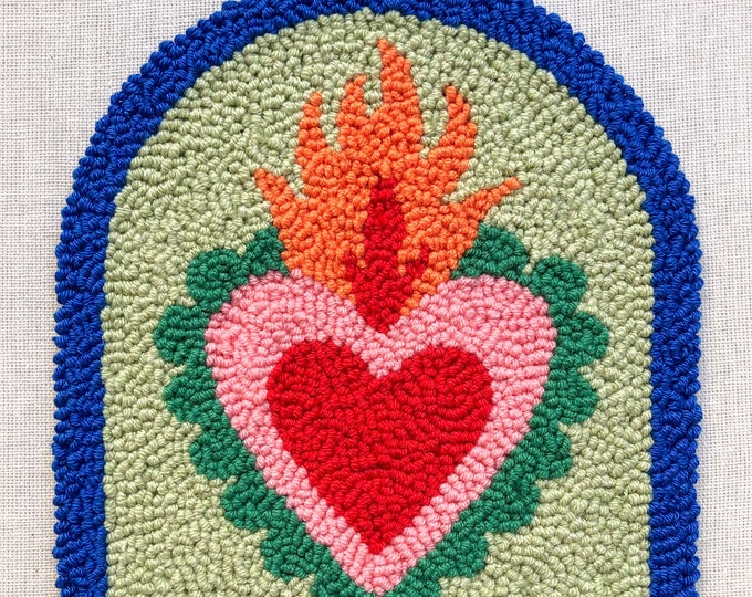 Punch Needle Wall Decor Punch Needle Wall Hanging Tufted Etsy