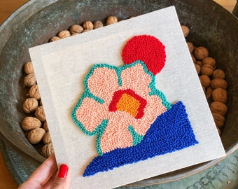 Decoración de pared con aguja perforadora, colgante de pared con aguja perforadora, decoración de pared con mechones