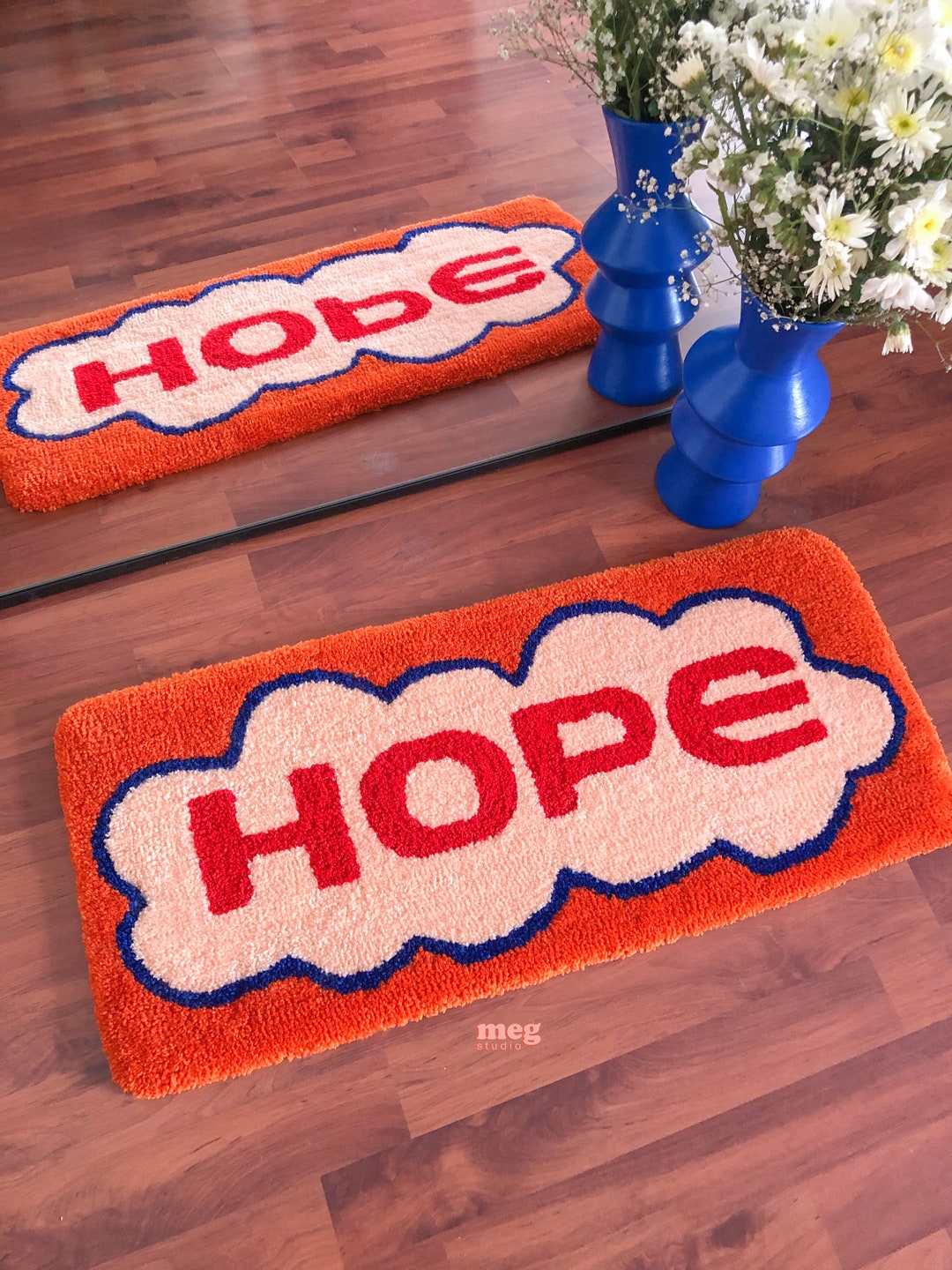 Tufted Rug Handmade Carpet Hand Tufted Rug Mini Rug Etsy