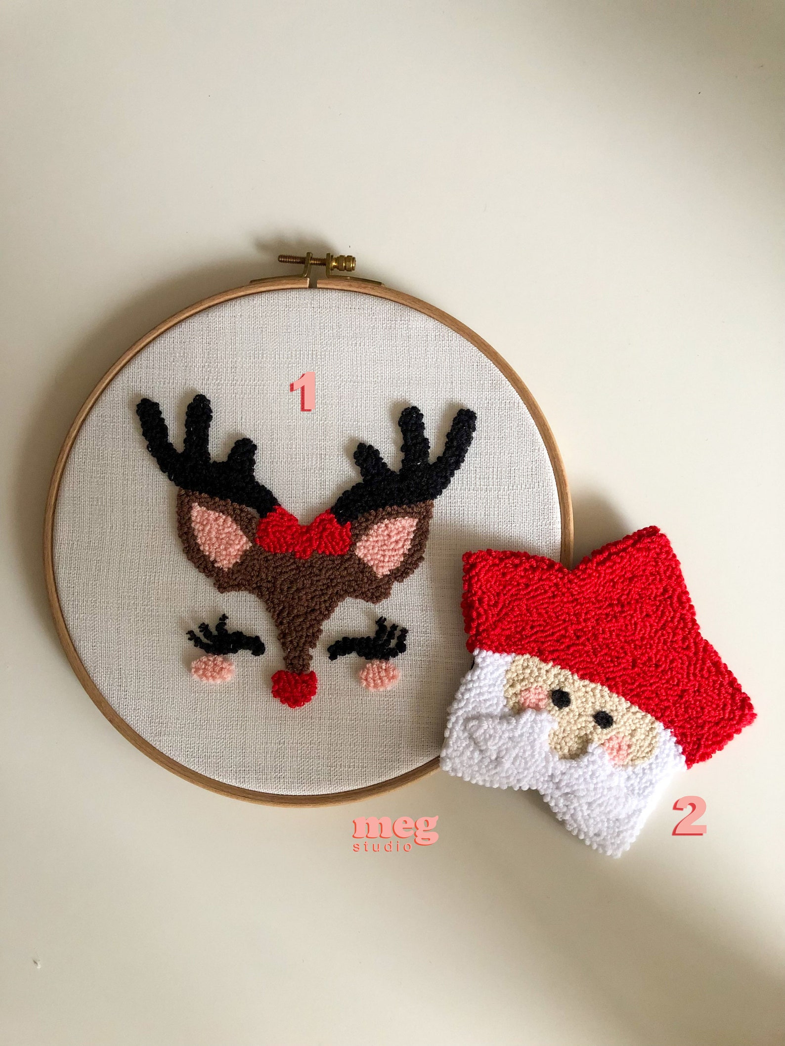 Punch Needle Mini Rug Punch Needle Wall Hanging Punch Needle Etsy