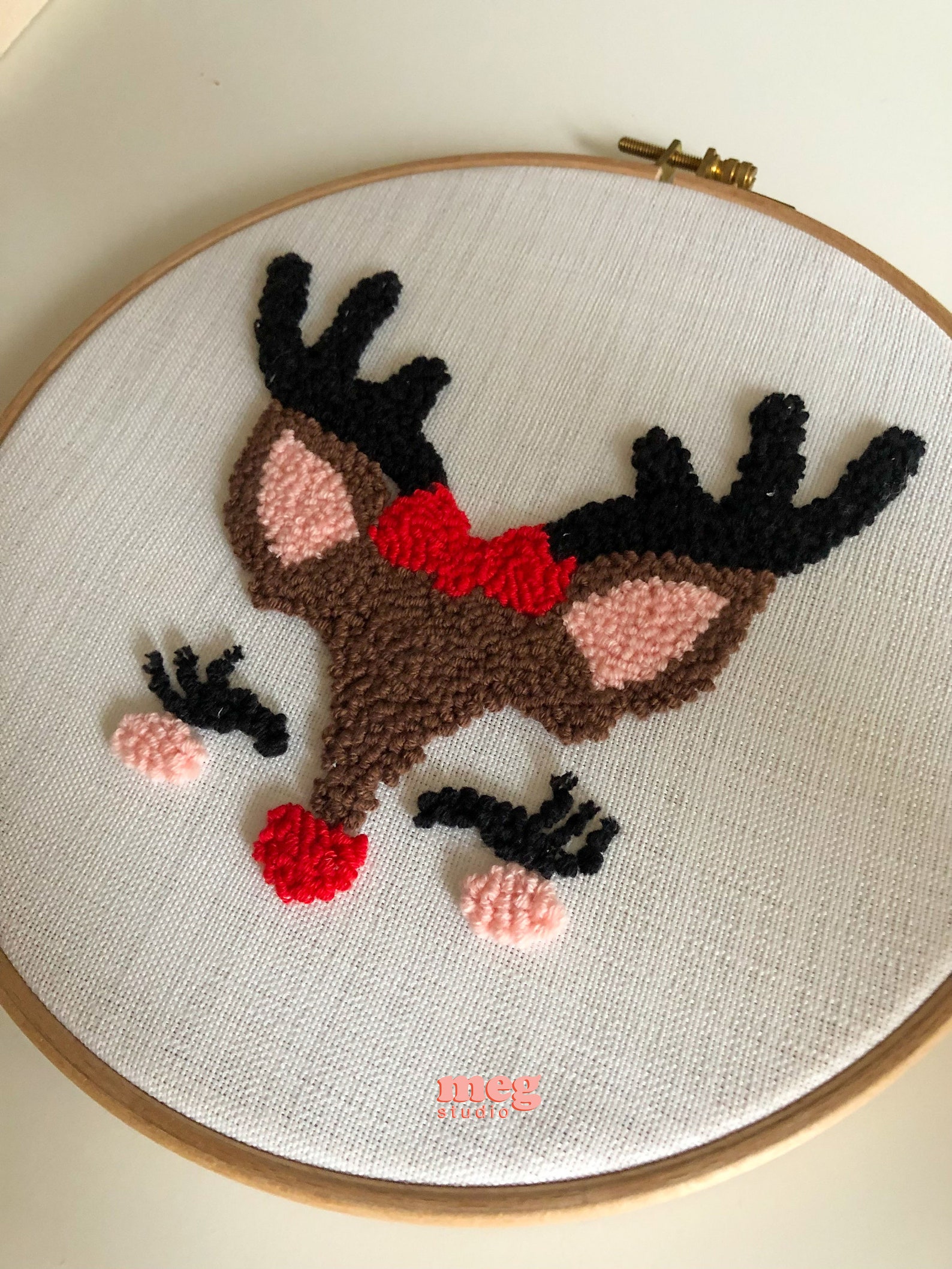 Punch Needle Mini Rug Punch Needle Wall Hanging Punch Needle Etsy