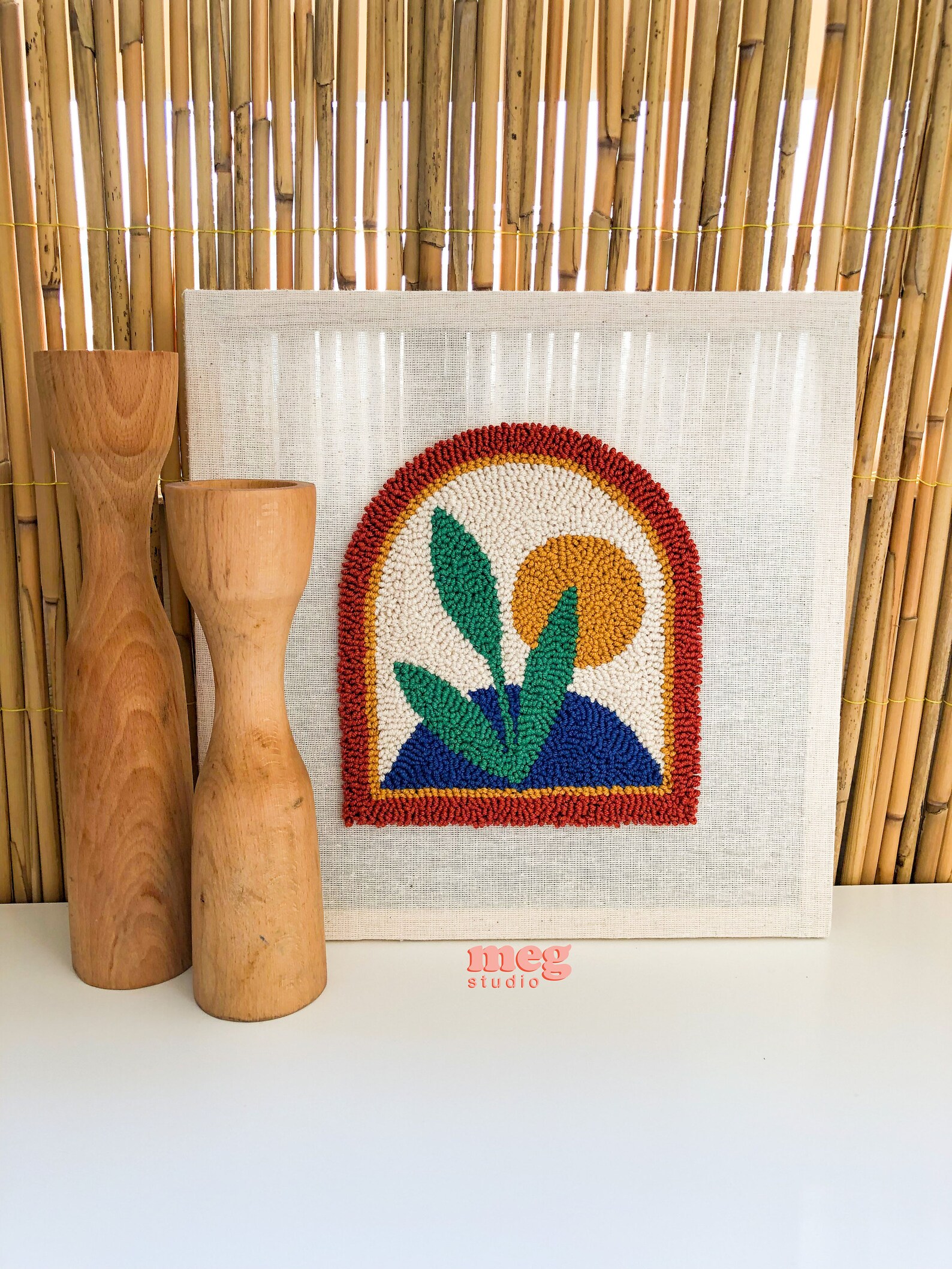 Punch Needle Wall Decor Punch Needle Wall Hanging Tufted Etsy